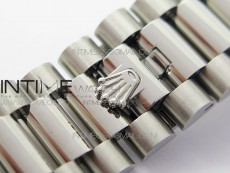 Day Date 40mm SS BP 1:1 Best Edition Gray Stick Dial on SS Bracelet A2836