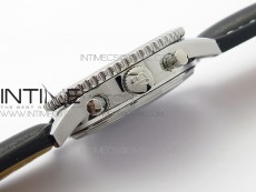 Navitimer 1 41mm SS B50 Black Dial on Black Leather Strap A7750