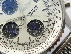 Navitimer 1 41mm SS B50 White Dial Black Subdial on SS Bracelet A7750