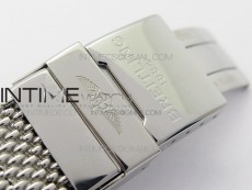 Navitimer 1 41mm SS B50 White Dial Black Subdial on SS Bracelet A7750