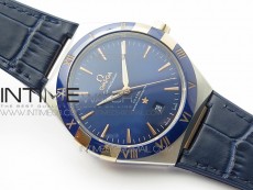 Constellation 131.33.41.21.03.001 SS/RG TW Best Edition Blue Dial On Blue Gummy Strap A8500