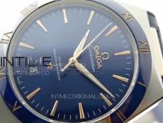 Constellation 131.33.41.21.03.001 SS/RG TW Best Edition Blue Dial On Blue Gummy Strap A8500