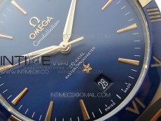 Constellation 131.33.41.21.03.001 SS/RG TW Best Edition Blue Dial On Blue Gummy Strap A8500