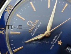 Constellation 131.33.41.21.03.001 SS/RG TW Best Edition Blue Dial On Blue Gummy Strap A8500