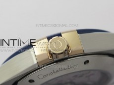 Constellation 131.33.41.21.03.001 SS/RG TW Best Edition Blue Dial On Blue Gummy Strap A8500