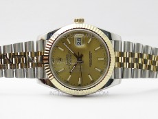 DateJust 41 126333 Wrapped SS/YG ARF 1:1 Best Edition YG Lumed Dial on Wrapped SS/YG Jubilee Bracelet A3235