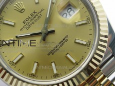 DateJust 41 126333 Wrapped SS/YG ARF 1:1 Best Edition YG Lumed Dial on Wrapped SS/YG Jubilee Bracelet A3235