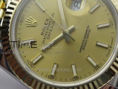 DateJust 41 126333 Wrapped SS/YG ARF 1:1 Best Edition YG Lumed Dial on Wrapped SS/YG Jubilee Bracelet A3235