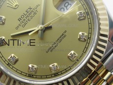 DateJust 41 126333 Wrapped SS/YG ARF 1:1 Best Edition YG Dial Crystal Markers on Wrapped SS/YG Jubilee Bracelet A3235