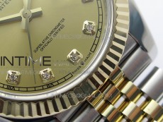 DateJust 41 126333 Wrapped SS/YG ARF 1:1 Best Edition YG Dial Crystal Markers on Wrapped SS/YG Jubilee Bracelet A3235
