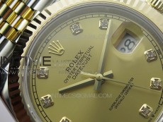 DateJust 41 126333 Wrapped SS/YG ARF 1:1 Best Edition YG Dial Crystal Markers on Wrapped SS/YG Jubilee Bracelet A3235