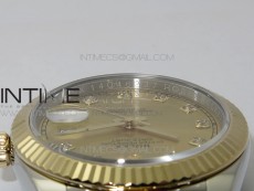 DateJust 41 126333 Wrapped SS/YG ARF 1:1 Best Edition YG Dial Crystal Markers on Wrapped SS/YG Jubilee Bracelet A3235