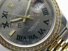 DateJust 36 SS/YG 126283 JDF 1:1 Best Edition Gray Dial on Jubilee Bracelet