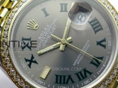 DateJust 36 SS/YG 126283 JDF 1:1 Best Edition Gray Dial on Jubilee Bracelet