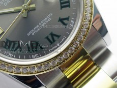 DateJust 36 SS/YG 126283 JDF 1:1 Best Edition Gray Dial on Oyster Bracelet
