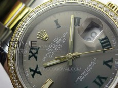 DateJust 36 SS/YG 126283 JDF 1:1 Best Edition Gray Dial on Oyster Bracelet