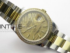 DateJust 36 SS/YG 126283 JDF 1:1 Best Edition New YG Dial on Jubilee Bracelet