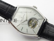 Malte Tourbillon SS VCR Best Edition Gray Dial on Black Croco Leather Strap