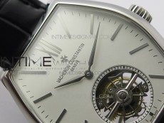 Malte Tourbillon SS VCR Best Edition White Dial on Black Croco Leather Strap