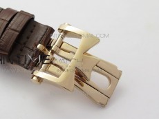 Malte Tourbillon RG VCR Best Edition White Dial on Black Croco Leather Strap