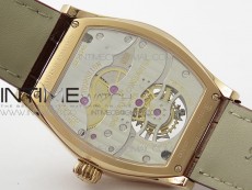 Malte Tourbillon RG VCR Best Edition White Dial on Black Croco Leather Strap
