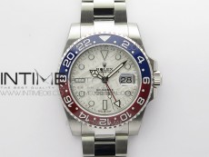 GMT-Master II 116719 BLNR Red/Blue Ceramic 904L BP 1:1 Best Edition White Dial On VR3285 (Correct Hand Stack)