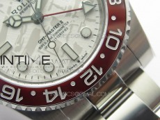 GMT-Master II 116719 BLNR Red/Blue Ceramic 904L BP 1:1 Best Edition White Dial On VR3285 (Correct Hand Stack)