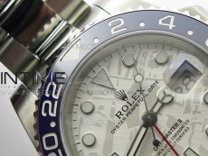 GMT-Master II 116719 BLNR Red/Blue Ceramic 904L BP 1:1 Best Edition White Dial On VR3285 (Correct Hand Stack)