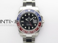GMT-Master II 116719 BLNR Red/Blue Ceramic 904L BP 1:1 Best Edition Black Dial On VR3285 (Correct Hand Stack)
