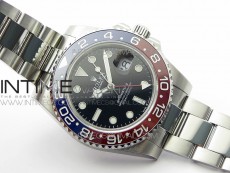 GMT-Master II 116719 BLNR Red/Blue Ceramic 904L BP 1:1 Best Edition Black Dial On VR3285 (Correct Hand Stack)