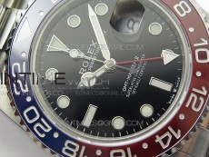 GMT-Master II 116719 BLNR Red/Blue Ceramic 904L BP 1:1 Best Edition Black Dial On VR3285 (Correct Hand Stack)