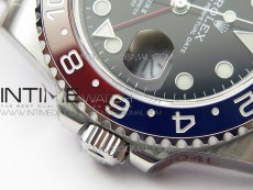 GMT-Master II 116719 BLNR Red/Blue Ceramic 904L BP 1:1 Best Edition Black Dial On VR3285 (Correct Hand Stack)