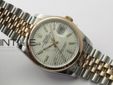 DateJust 36 SS/RG 126201 BP 1:1 Best Edition Silver Dial on Jubilee Bracelet