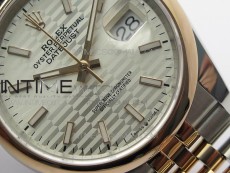 DateJust 36 SS/RG 126201 BP 1:1 Best Edition Silver Dial on Jubilee Bracelet