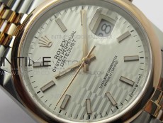 DateJust 36 SS/RG 126201 BP 1:1 Best Edition Silver Dial on Jubilee Bracelet