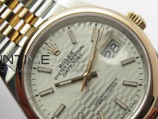 DateJust 36 SS/RG 126201 BP 1:1 Best Edition Silver Dial on Jubilee Bracelet