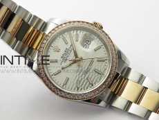 DateJust 36 SS/RG 126281 BP 1:1 Best Edition Silver Dial on Oyster Bracelet