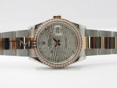 DateJust 36 SS/RG 126281 BP 1:1 Best Edition Silver Dial on Oyster Bracelet