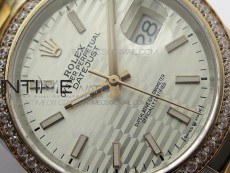 DateJust 36 SS/RG 126281 BP 1:1 Best Edition Silver Dial on Oyster Bracelet