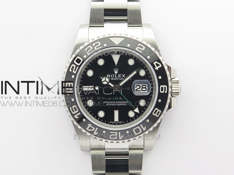 GMT Master II 116710 LN 904L SS Clean Factory 1:1 Best Edition on Oyster Bracelet VR3186 CHS