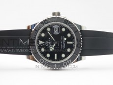Yacht-Master 42mm 226659 3EF 1:1 Best Edition 3D Black Ceramic Bezel on Black Rubber Strap VS3235
