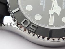 Yacht-Master 42mm 226659 3EF 1:1 Best Edition 3D Black Ceramic Bezel on Black Rubber Strap VS3235