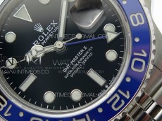 GMT-Master II 126710 Black/Blue Ceramic Bezel 904L SS GMF 1:1 Best Edition Black Dial on 904L Jubilee Bracelet A3285