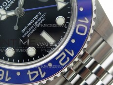 GMT-Master II 126710 Black/Blue Ceramic Bezel 904L SS GMF 1:1 Best Edition Black Dial on 904L Jubilee Bracelet A3285