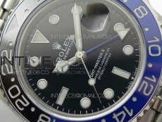 GMT-Master II 126710 Black/Blue Ceramic Bezel 904L SS GMF 1:1 Best Edition Black Dial on 904L Jubilee Bracelet A3285