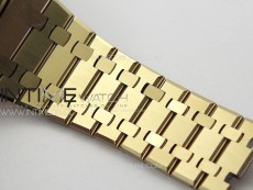 Royal Oak 41mm 15500 RG ZF 1:1 Best Edition White Textured Dial on RG Bracelet A4302 V2