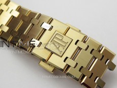 Royal Oak 41mm 15500 RG ZF 1:1 Best Edition White Textured Dial on RG Bracelet A4302 V2