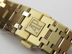 Royal Oak 41mm 15500 RG ZF 1:1 Best Edition White Textured Dial on RG Bracelet A4302 V2