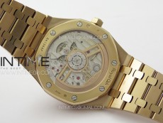 Royal Oak 41mm 15500 RG ZF 1:1 Best Edition White Textured Dial on RG Bracelet A4302 V2