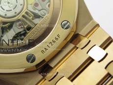 Royal Oak 41mm 15500 RG ZF 1:1 Best Edition White Textured Dial on RG Bracelet A4302 V2